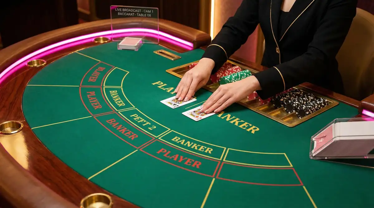 美女荷官百家乐实时发牌